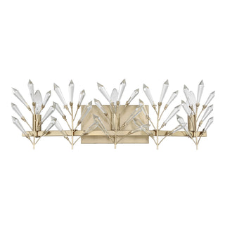 Orianna Three Light Bathroom Vanity in Noble Brass