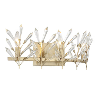 Orianna Three Light Bathroom Vanity in Noble Brass