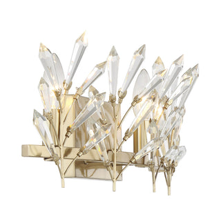 Orianna Three Light Bathroom Vanity in Noble Brass