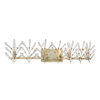 Orianna Four Light Bathroom Vanity in Noble Brass