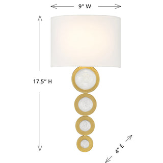 Marseille LED Wall Sconce in Warm Brass