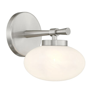 Barrow One Light Wall Sconce in Satin Nickel