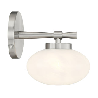 Barrow One Light Wall Sconce in Satin Nickel