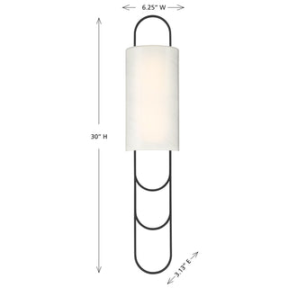 Tartine LED Wall Sconce in Matte Black