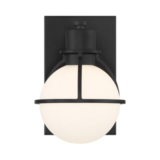 Pierce One Light Wall Sconce in Matte Black