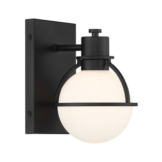 Pierce One Light Wall Sconce in Matte Black
