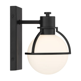Pierce One Light Wall Sconce in Matte Black