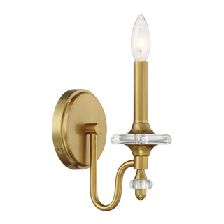 Champlain One Light Wall Sconce in Warm Brass