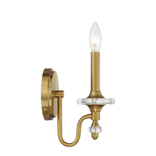 Champlain One Light Wall Sconce in Warm Brass