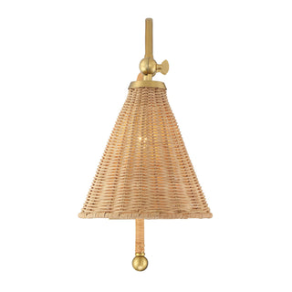 Linell One Light Wall Sconce in Warm Brass