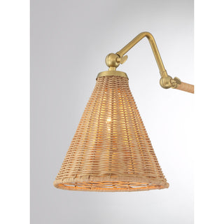 Linell One Light Wall Sconce in Warm Brass