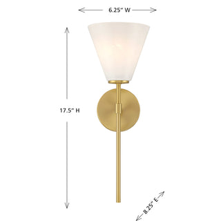 Blair One Light Wall Sconce in Warm Brass