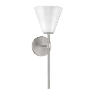 Blair One Light Wall Sconce in Satin Nickel