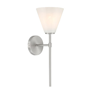 Blair One Light Wall Sconce in Satin Nickel
