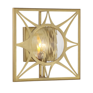 Balfour One Light Wall Sconce in Warm Brass