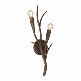 Palisades Two Light Wall Sconce in Bark