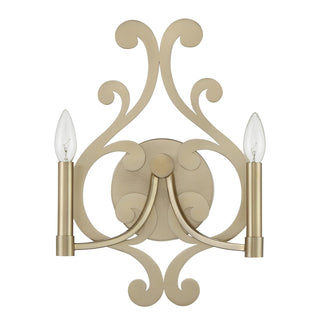 Lombard Two Light Wall Sconce in Noble Brass