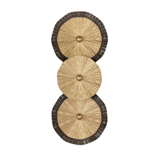 Lincoln Two Light Wall Sconce in Distressed Gold and Bronze