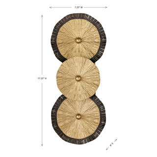 Lincoln Two Light Wall Sconce in Distressed Gold and Bronze