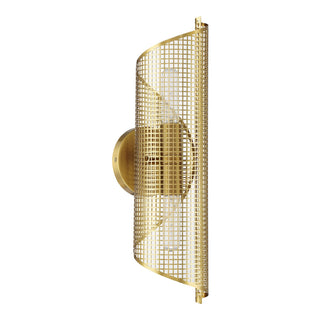 Hillbourne Two Light Wall Sconce in Warm Brass
