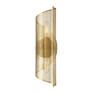 Hillbourne Two Light Wall Sconce in Warm Brass