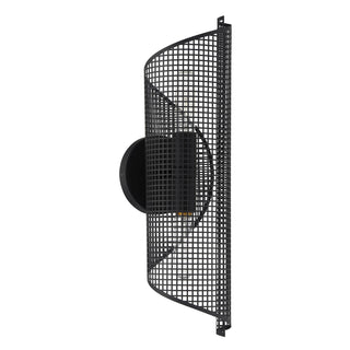 Hillbourne Two Light Wall Sconce in Matte Black