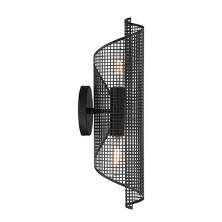 Hillbourne Two Light Wall Sconce in Matte Black