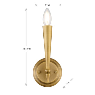 Tremont One Light Wall Sconce in Riviera Brass