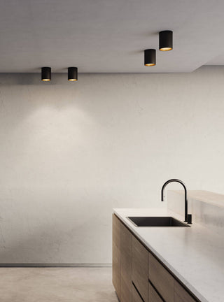 Focus One Light Flush Mount in Black