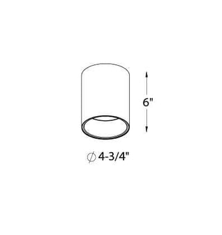 Focus One Light Flush Mount in Black