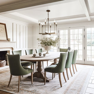 Lilium Lilium 6-Light Chandelier in Modern Brass