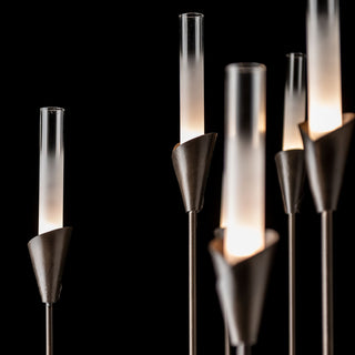 Lilium Lilium 12-Light Chandelier in Dark Smoke