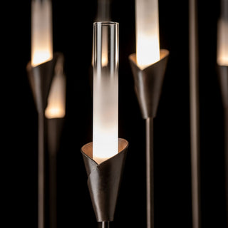 Lilium Lilium 12-Light Chandelier in Dark Smoke