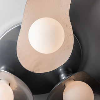 Yoki Yoki 3-Light Semi-Flush in Sterling