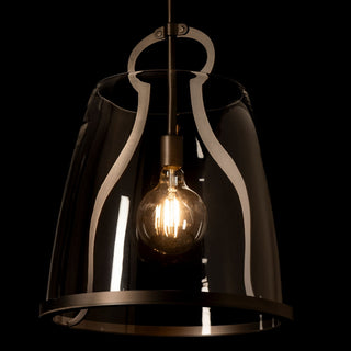 Caliper Caliper Large Pendant in Dark Smoke