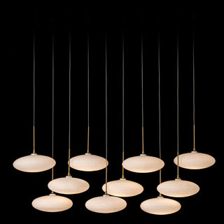 Clouds Clouds 10-Light Pendant in Modern Brass