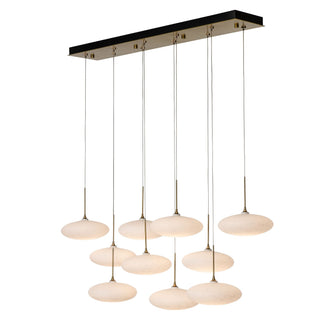 Clouds Clouds 10-Light Pendant in Modern Brass