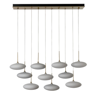 Clouds Clouds 10-Light Pendant in Modern Brass