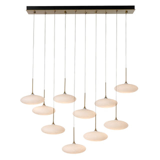 Clouds Clouds 10-Light Pendant in Modern Brass
