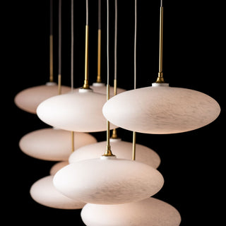 Clouds Clouds 10-Light Pendant in Modern Brass