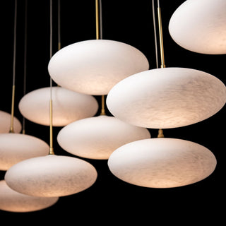 Clouds Clouds 10-Light Pendant in Modern Brass