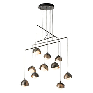 Brooklyn Brooklyn 10-Light Double Shade Mobile Pendant in Dark Smoke