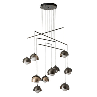 Brooklyn Brooklyn 10-Light Double Shade Mobile Pendant in Dark Smoke