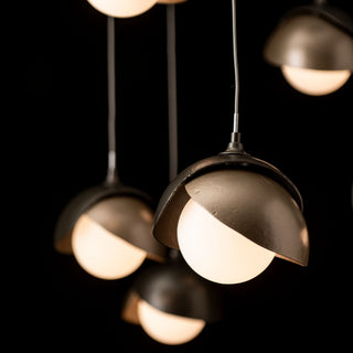 Brooklyn Brooklyn 10-Light Double Shade Mobile Pendant in Dark Smoke