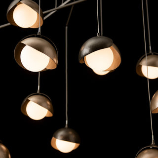 Brooklyn Brooklyn 10-Light Double Shade Mobile Pendant in Dark Smoke