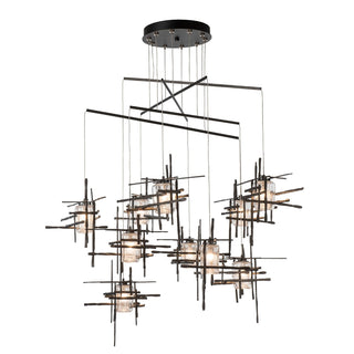 Tura Tura 10-Light Seeded Glass Mobile Pendant in Oil Rubbed Bronze