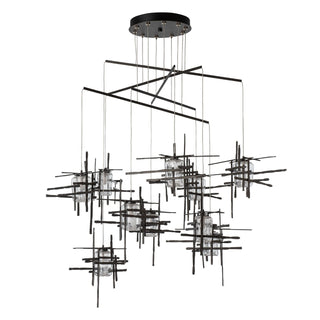 Tura Tura 10-Light Seeded Glass Mobile Pendant in Oil Rubbed Bronze