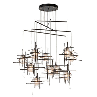 Tura Tura 10-Light Seeded Glass Mobile Pendant in Oil Rubbed Bronze