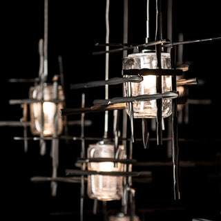 Tura Tura 10-Light Seeded Glass Mobile Pendant in Oil Rubbed Bronze