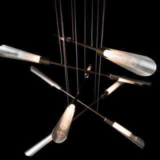 Flight Flight 10-Light Small Pendant in Dark Smoke
